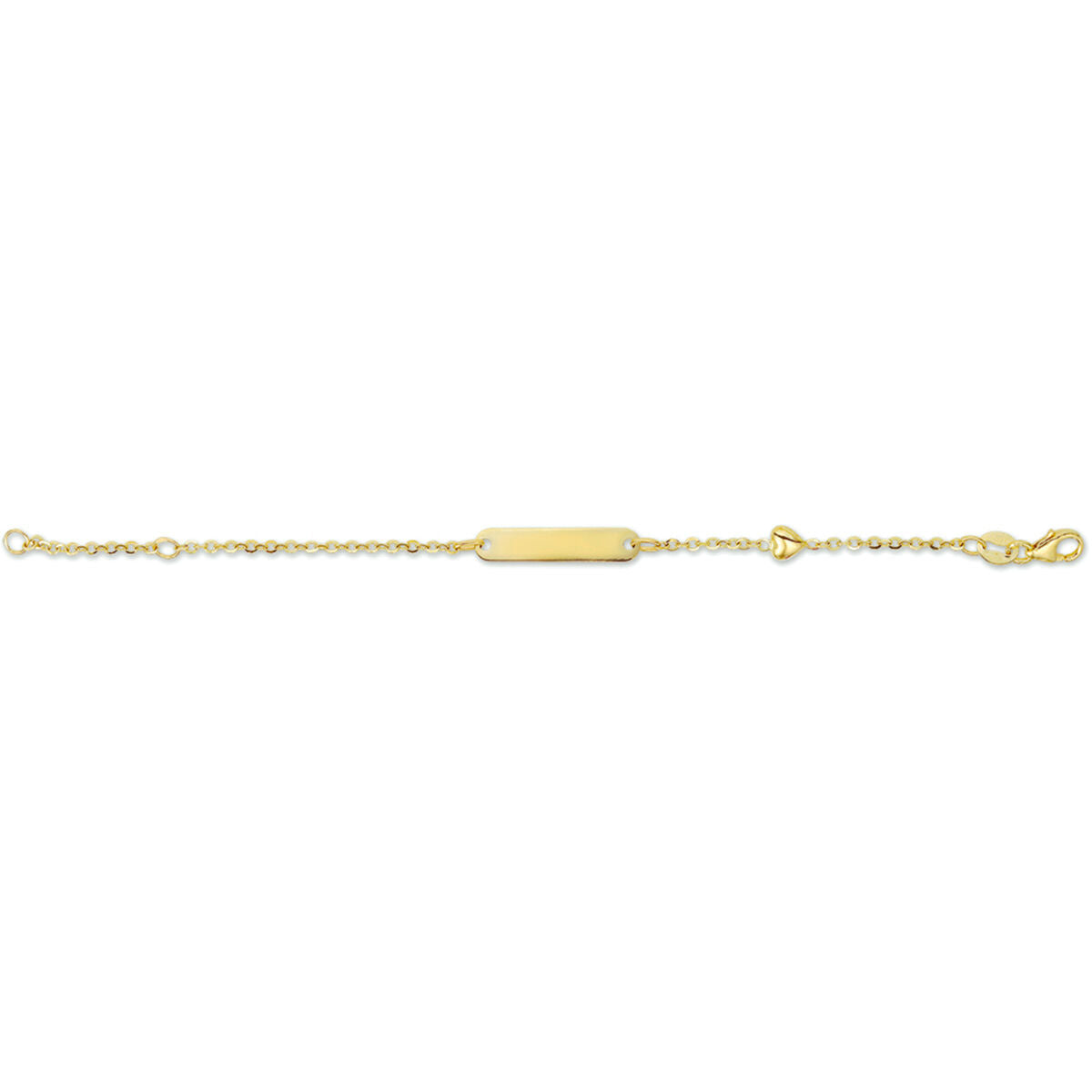 Gravurarmband Herzplatte 4,0 mm 11 - 13 cm
