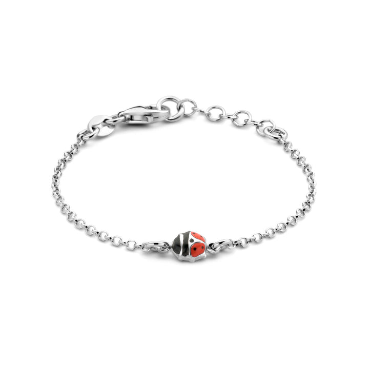 Armband Marienkäfer 11 + 2 cm Silber rhodiniert