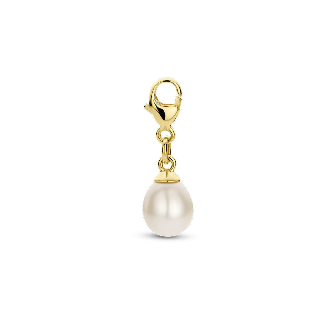 Schlossanhänger Perle 14K Gelbgold