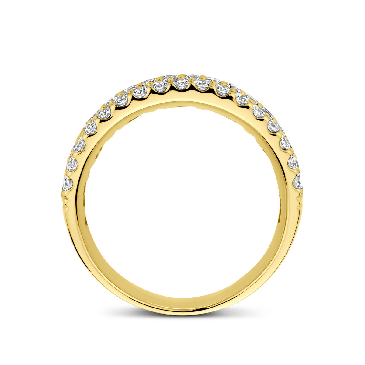 Ring Diamant 1.13ct H SI 14K Gelbgold