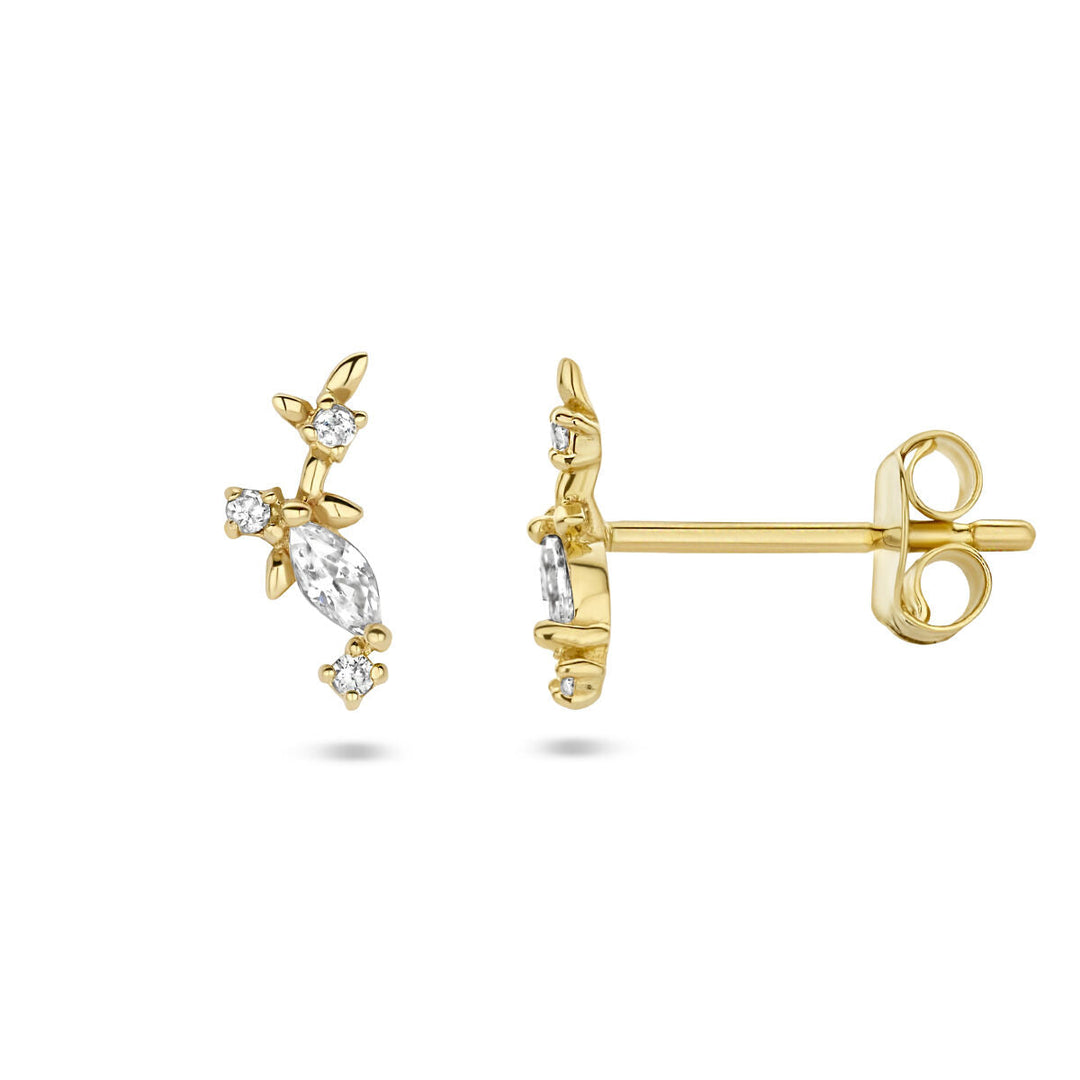 Ohrstecker Zirkonia 14K Gelbgold