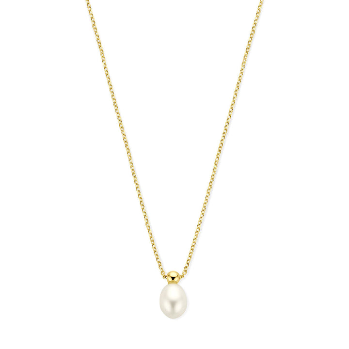 Halskette Perle 42 + 3 cm 14K Gelbgold