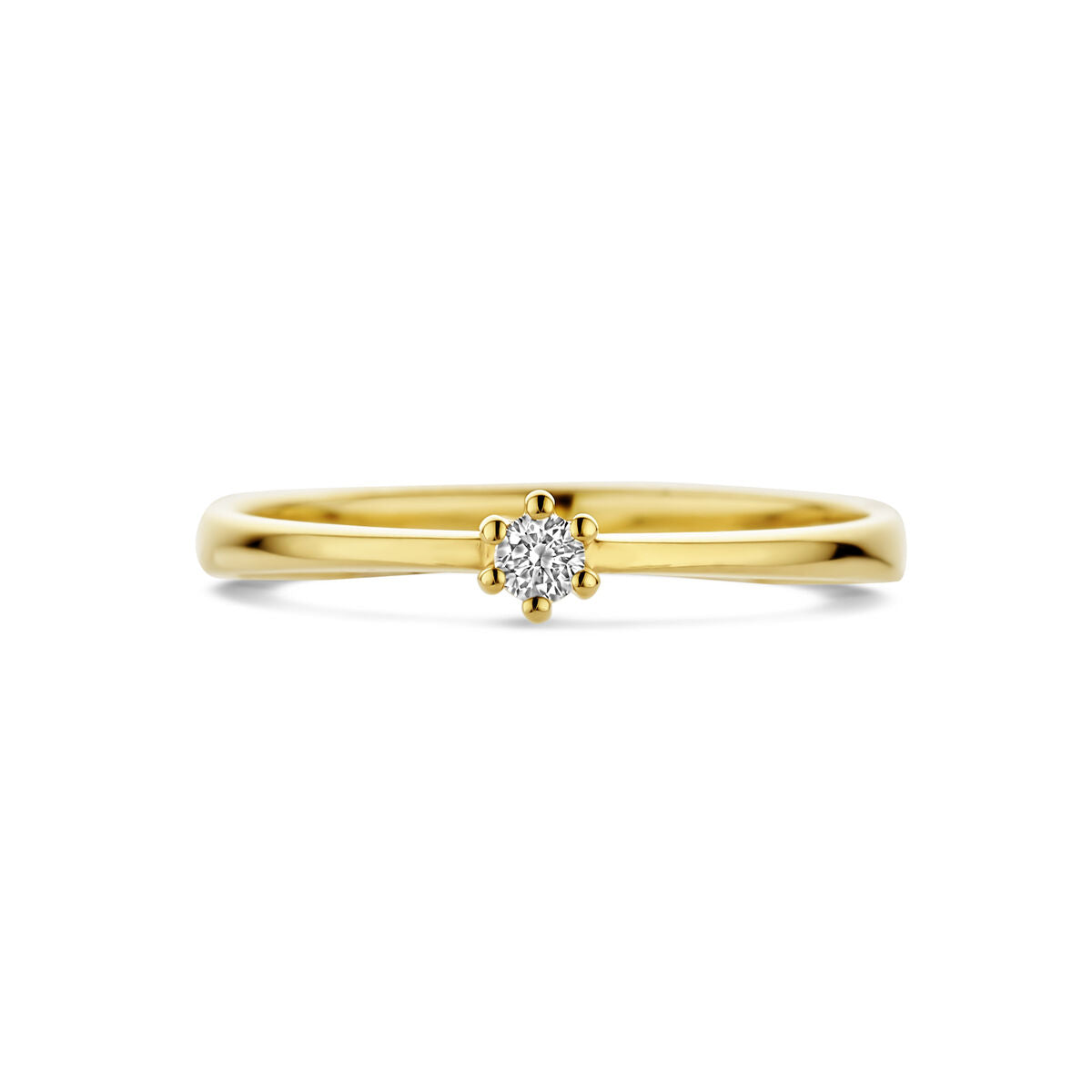 Ring Diamant 0,05 ct h SI 14K Gelbgold