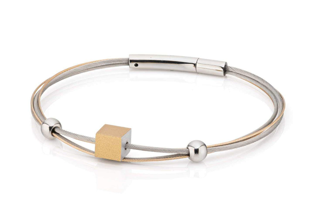 Armband Würfel Gold|Gelb A230G