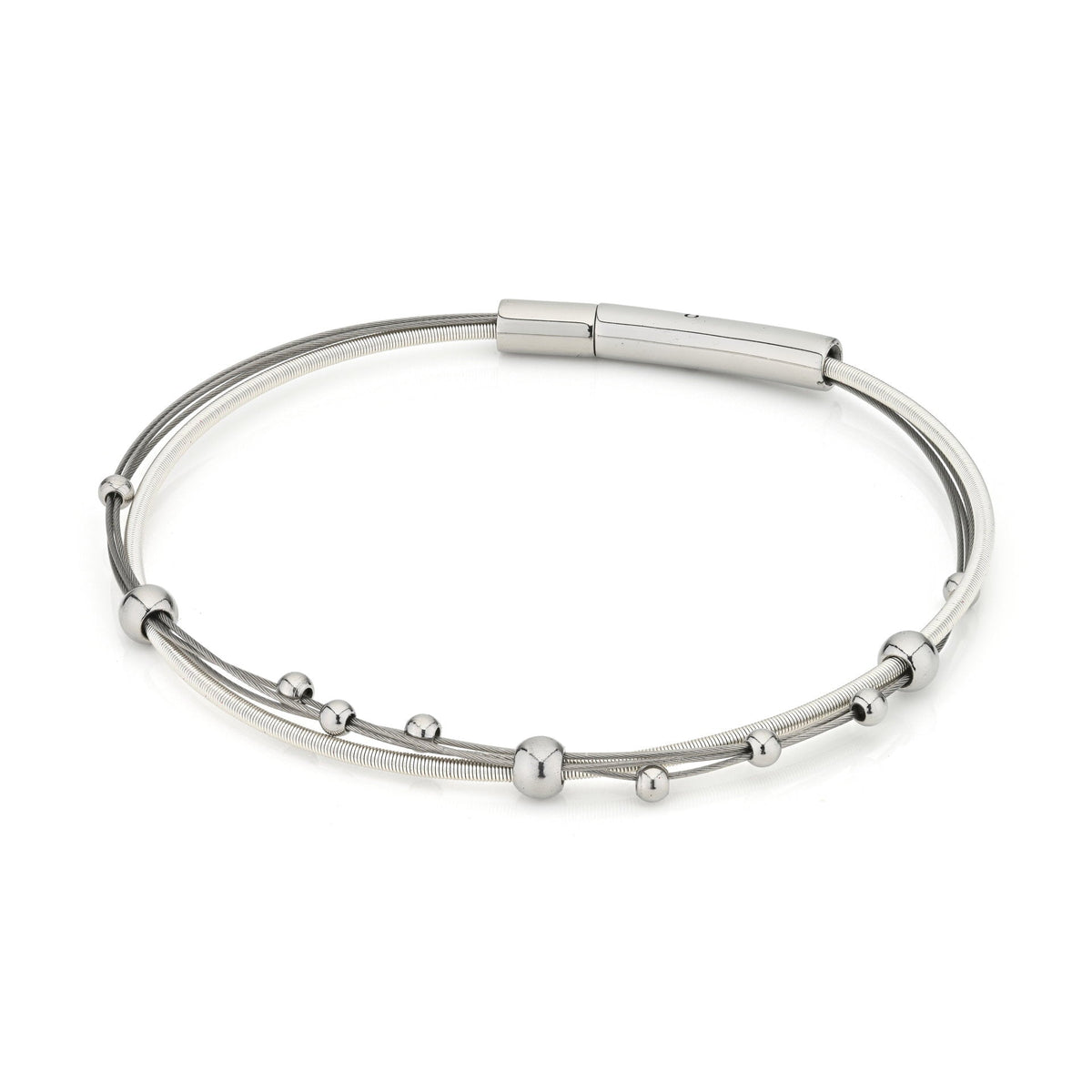 Armband aus Silber mit spielerischen Kugeln in verschiedenen Größen