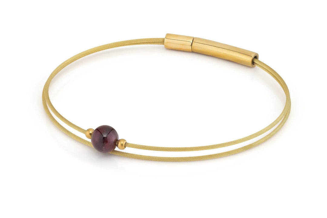 Thinking of You Armband Granat Gold A718GG