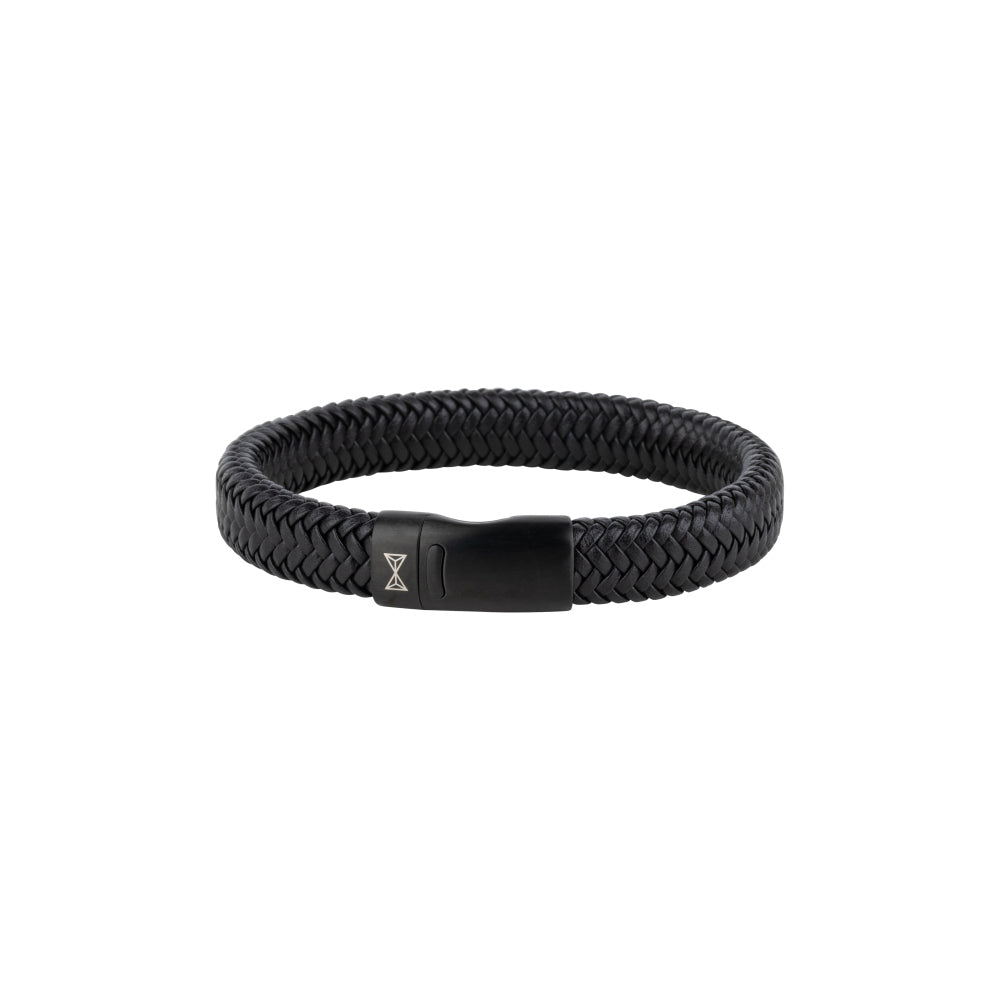 Lederarmband Herren - Iron John Black-on-Black