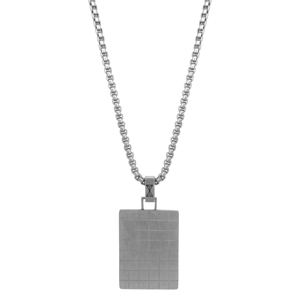Silberkette Herren - Halskette Square Indentity