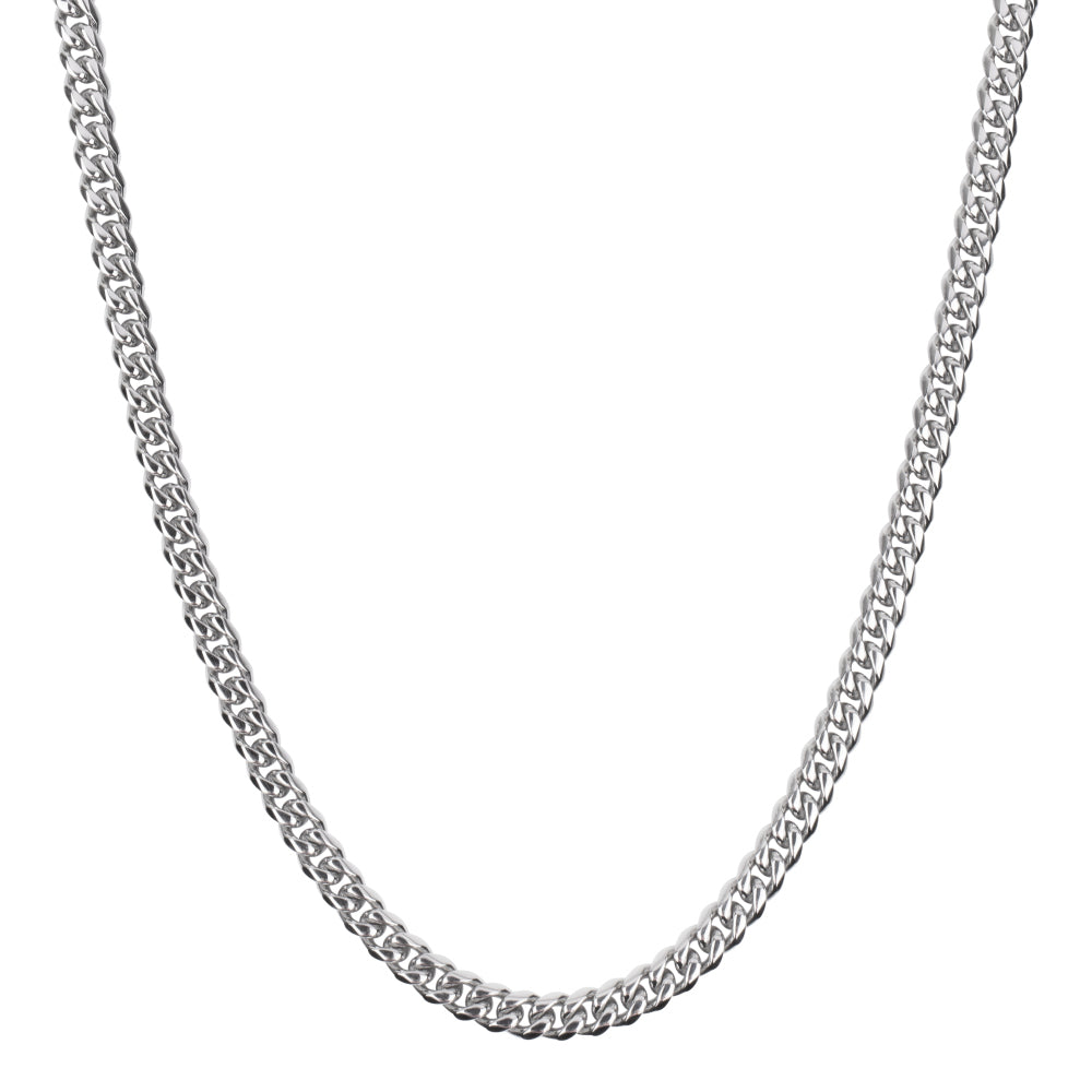 Silberkette Herren - Halskette Gourmette Eight - Inox