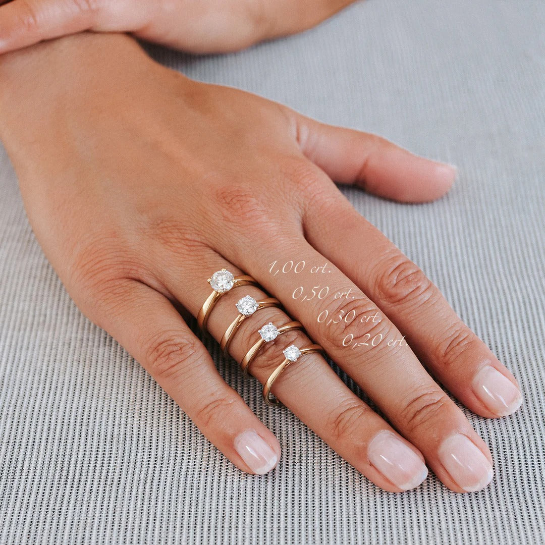 Ring Olivia 1,00 ct. Gelbgold