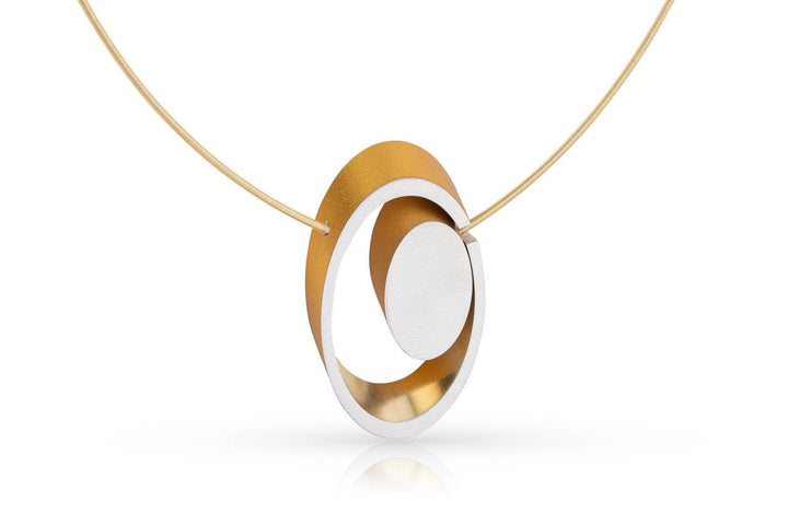 Halskette Ovale ineinander Gold|Gelb C246G