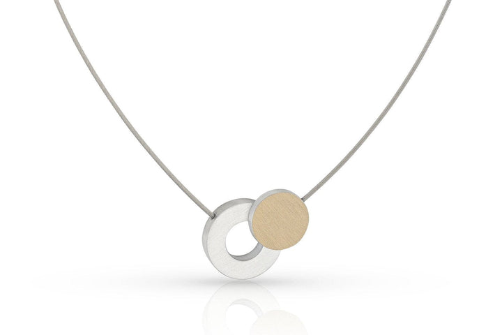 Halskette Farbiger Kreis und ein Ring C265G