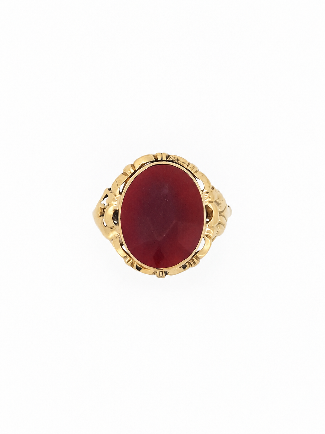 Vintage Goldring Karneol 14K 3,4g