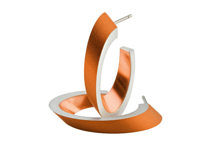 Ovale Creolen Orange O21O