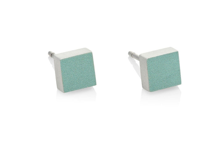 Ohrstecker Kleines Quadrat Grün O37GR