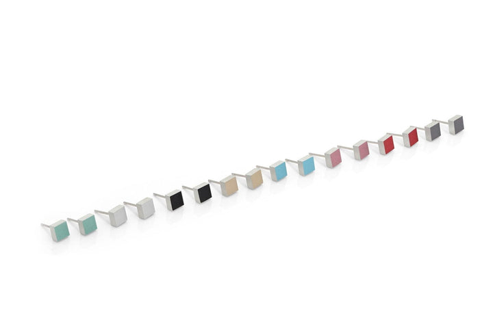 Ohrstecker Kleines Quadrat Grün O37GR