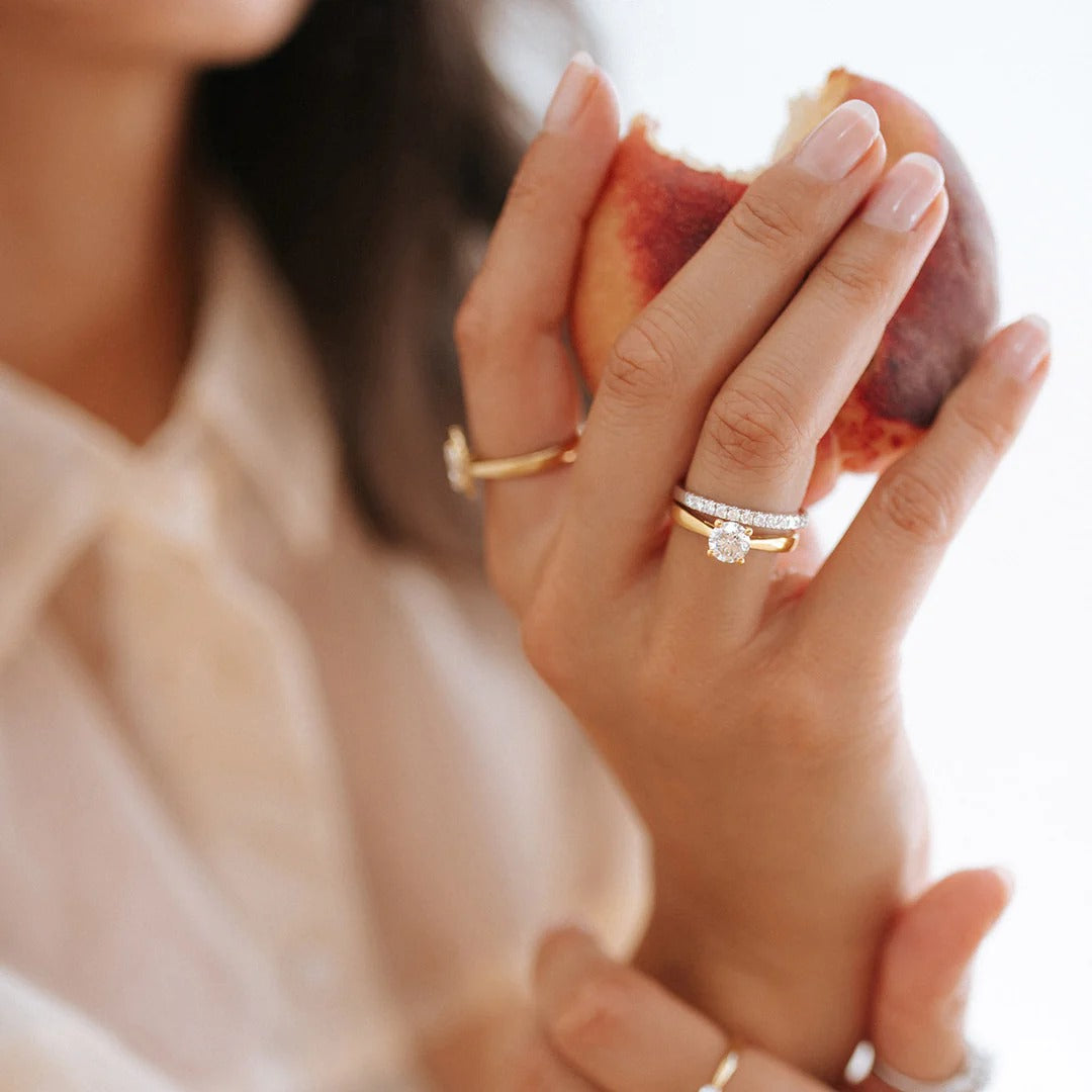 Ring Olivia 1,00 ct. Gelbgold