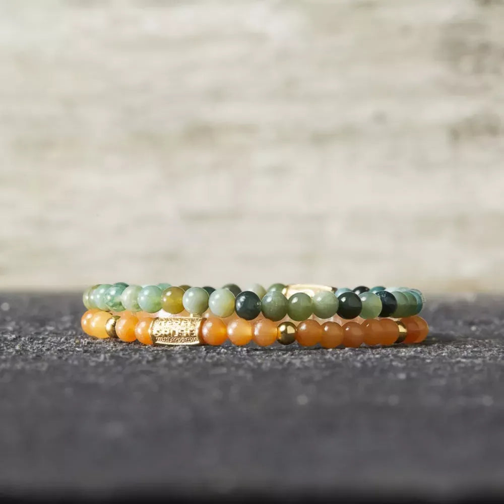 Secret Garden Yellowgold - 4 mm - Perlenarmband Damen