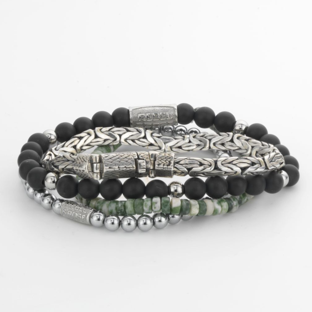 Mattschwarze Madonna - 6mm - Perlenarmband Damen