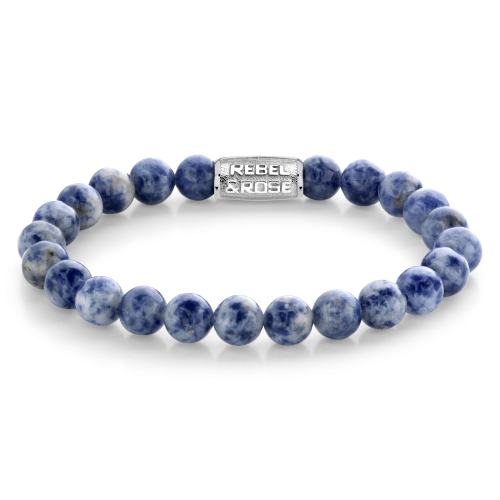 Niederländisches Delfter Blau - 8mm - Herren Perlenarmband