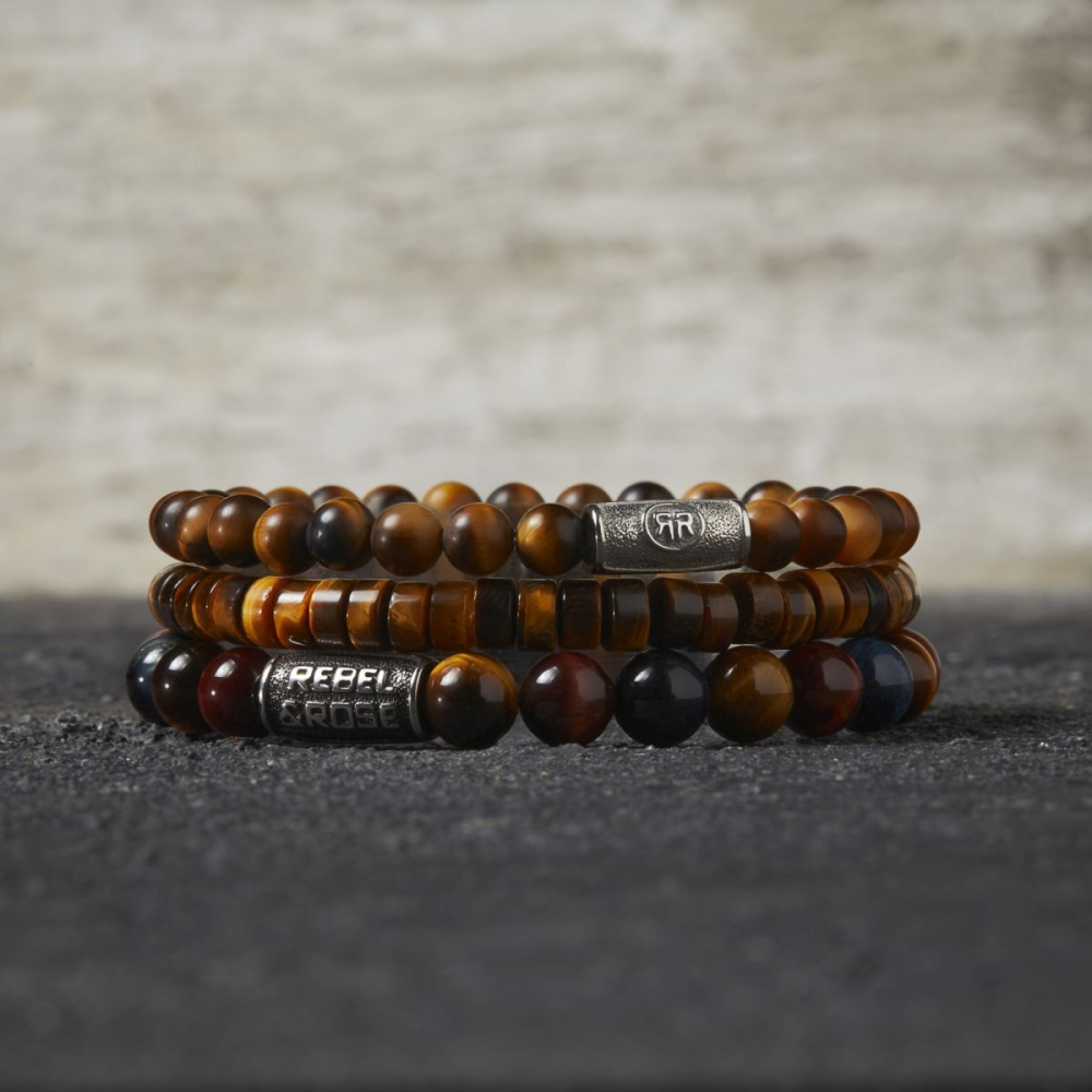 Who's afraid of the Tiger Vintage - 8mm - Perlenarmband Herren