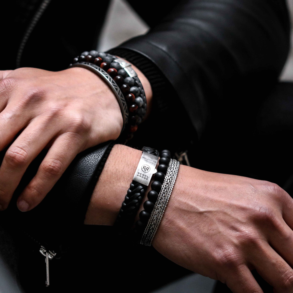 Mad Panther - All-Black - 8mm - Herren Perlenarmband