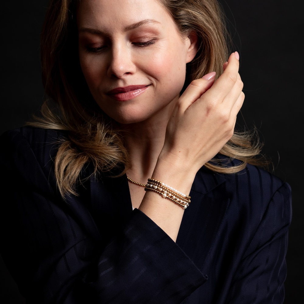 Touch of Pearl Gem - 4mm - Perlenarmband Damen