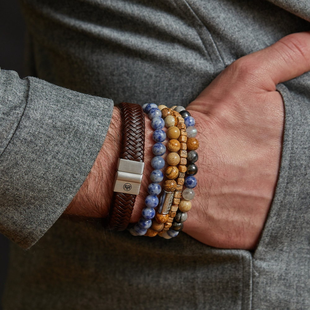 Woodstock - 8mm - Herren Perlenarmband