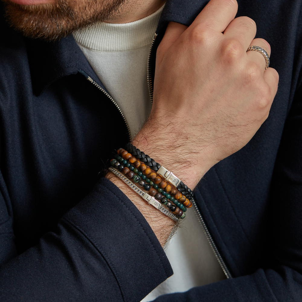 Secret Garden - 4mm - Perlenarmband Herren