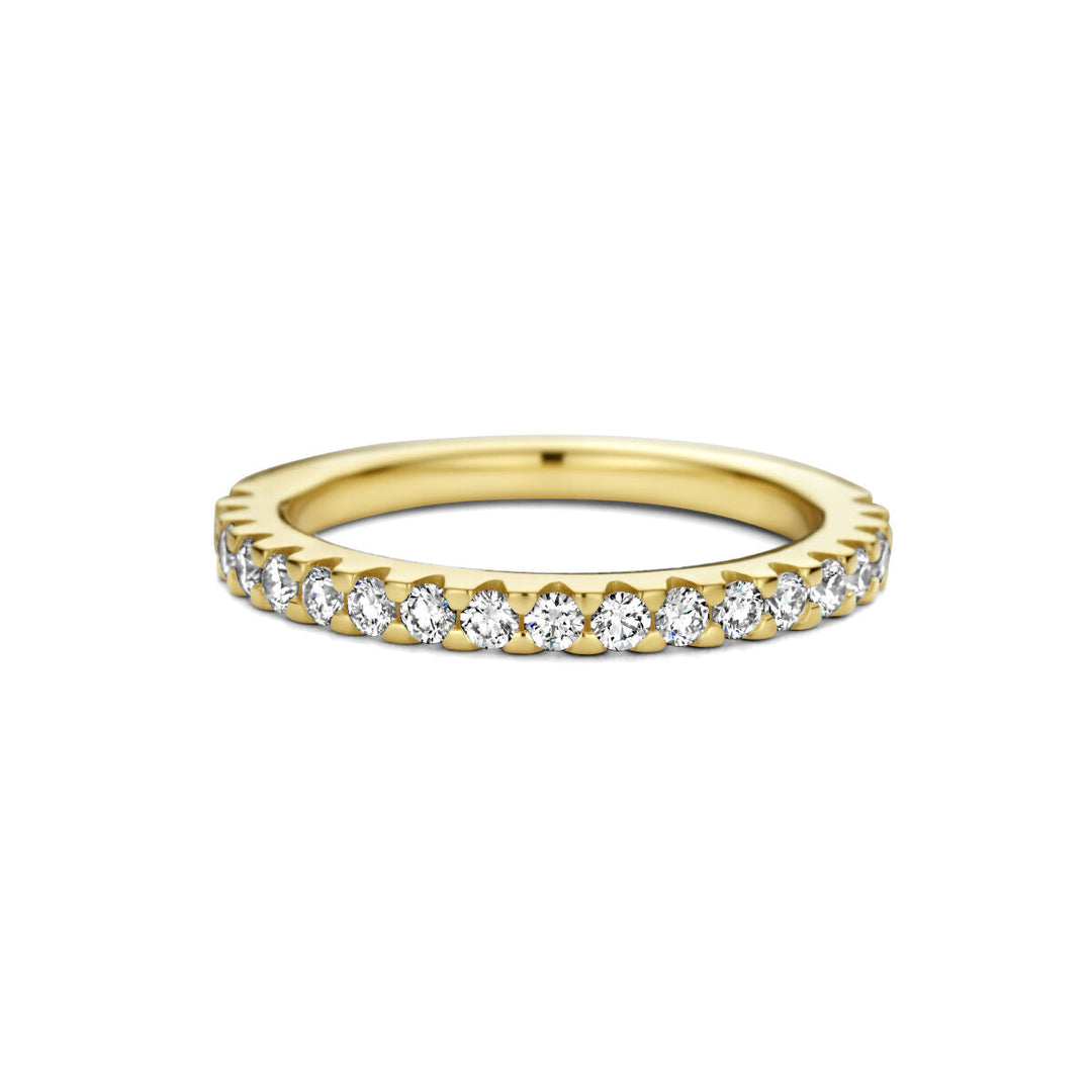 Diamantring 0,50 ct h SI 14K Gelbgold