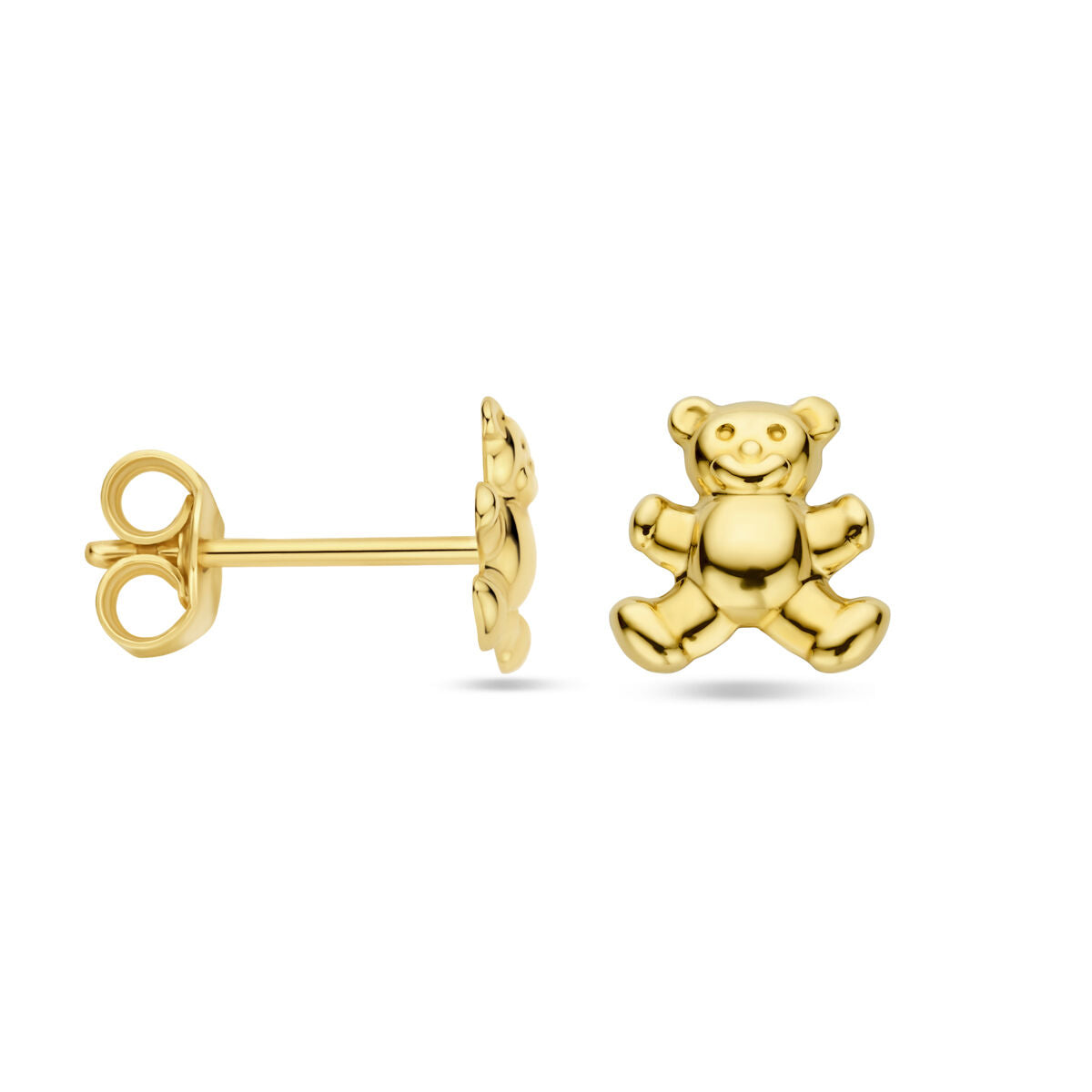 Ohrstecker Bär 6,0 mm 14K Gelbgold
