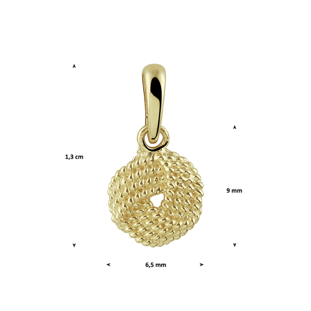 Anhängerknopf 14K Gelbgold