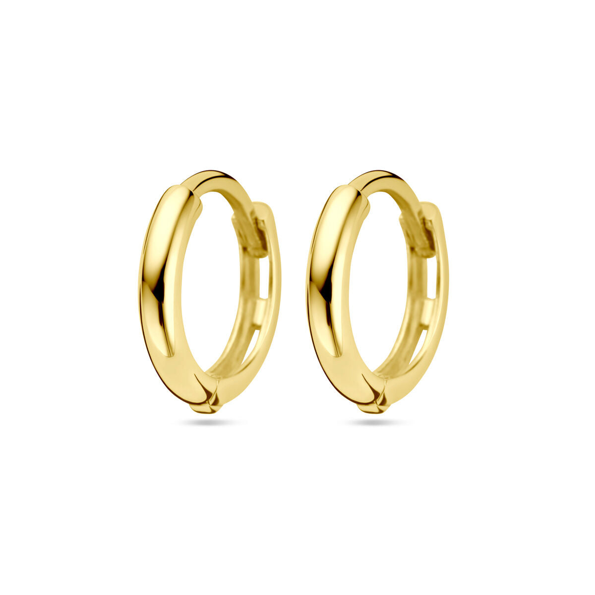 Klapp-Ohrringe aus 14K Gelbgold mit glänzender Oberfläche