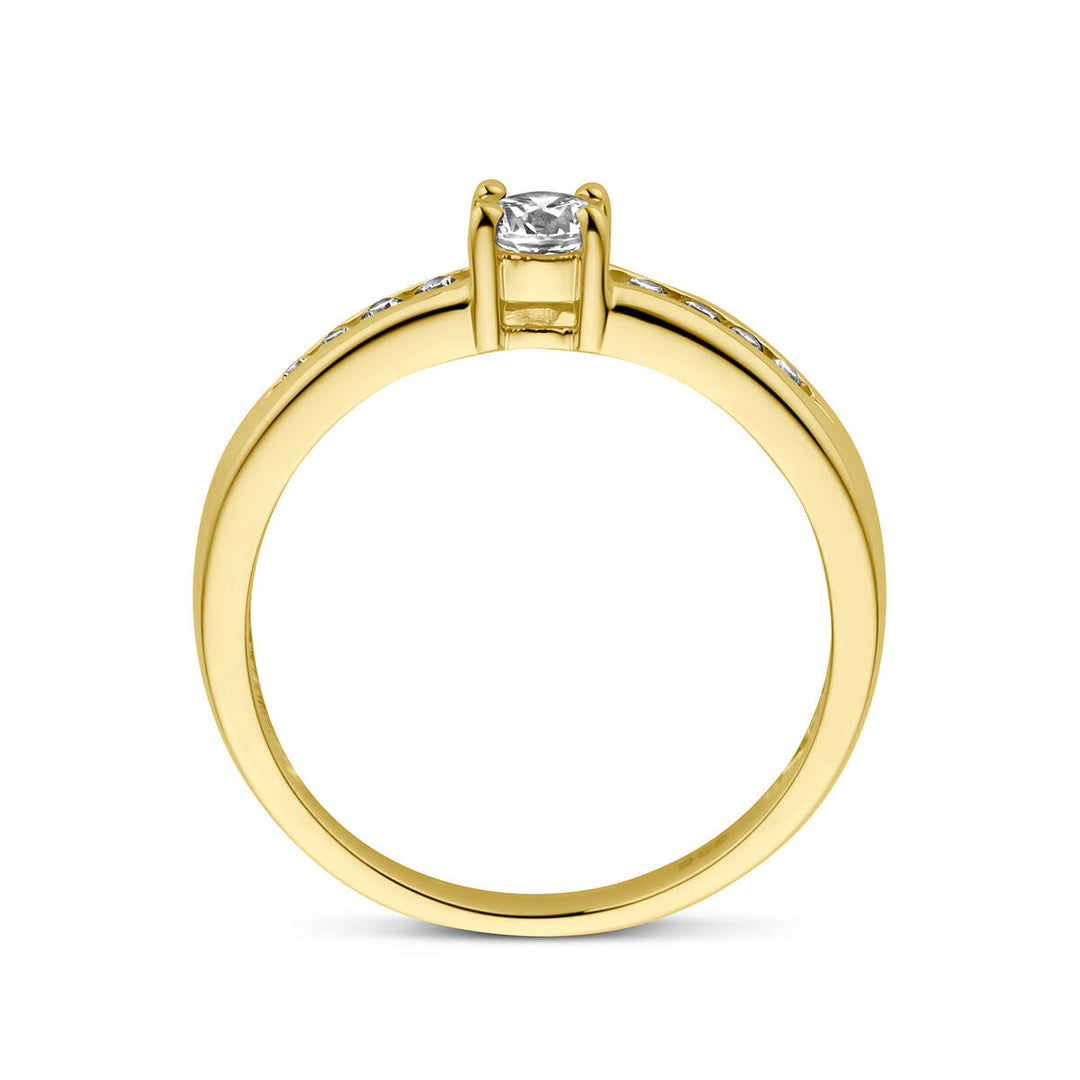 Ring Zirkonia 14K Gelbgold