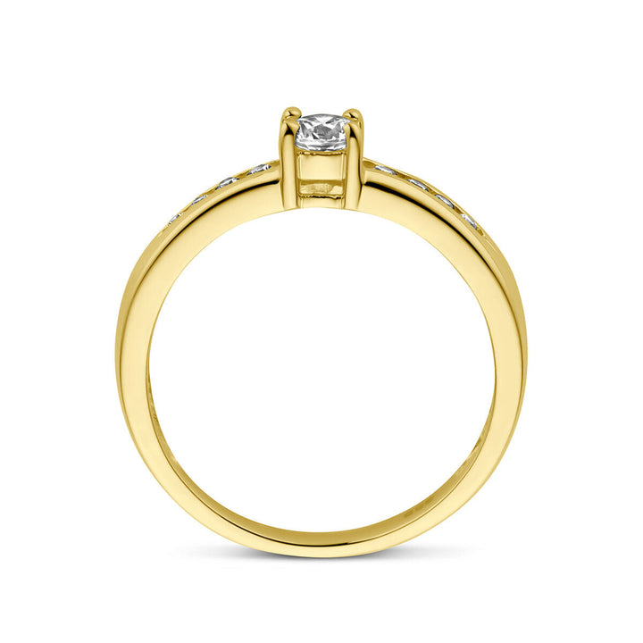 Ring Zirkonia 14K Gelbgold