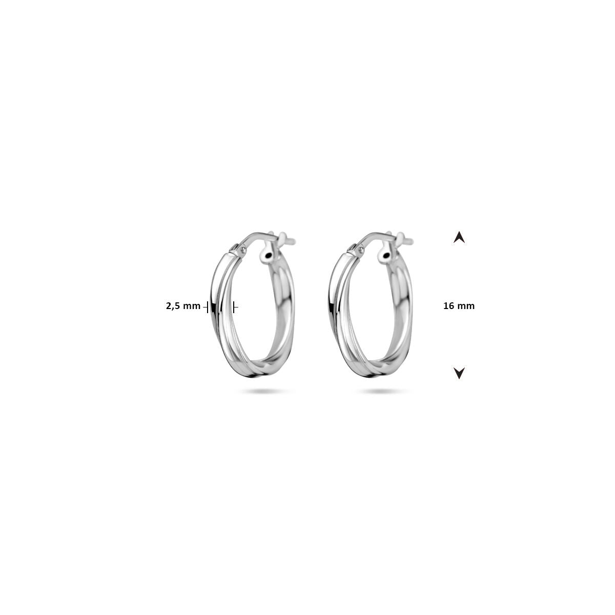 Ohrringe gedreht 2,0 mm