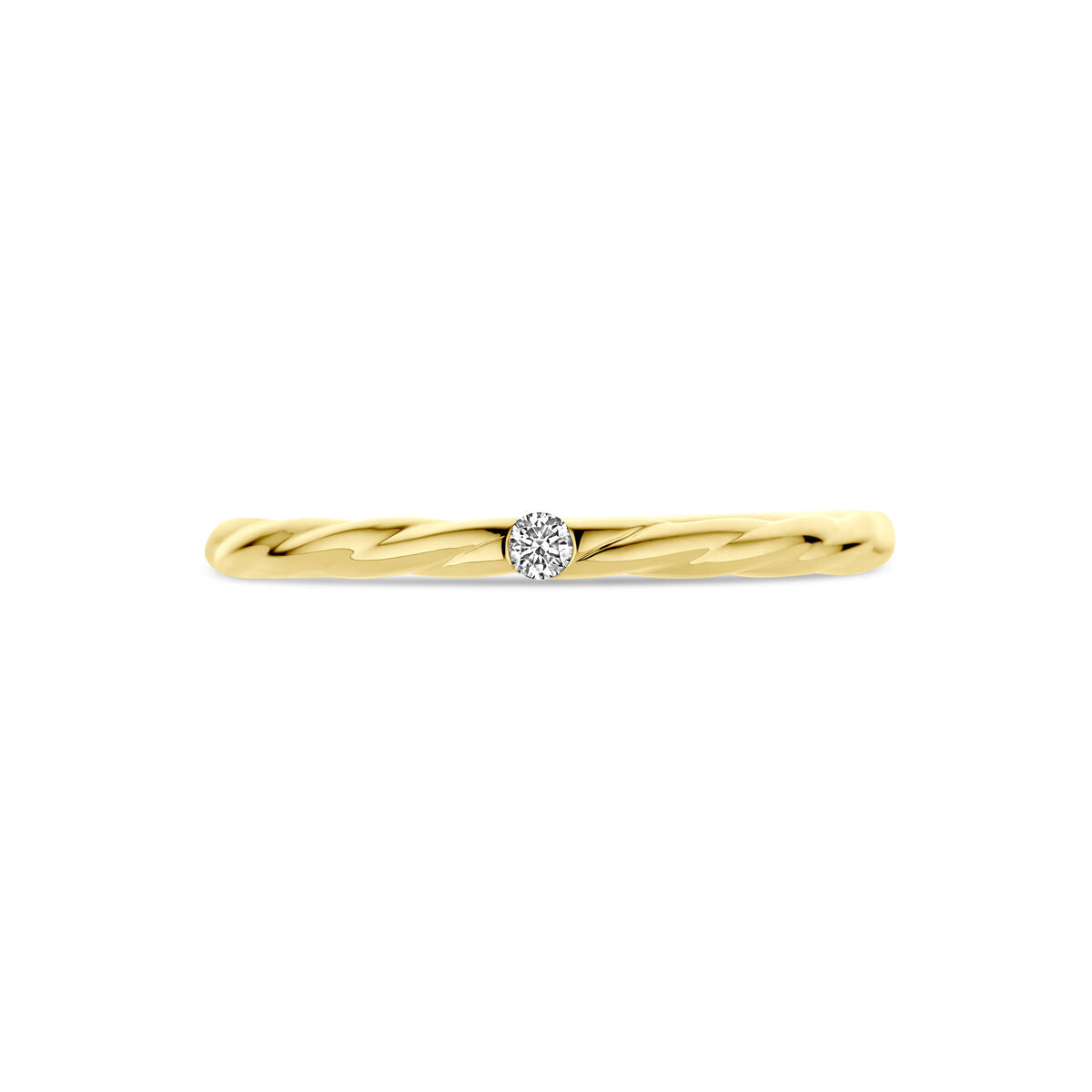 Ring Diamant 0,03 ct h SI 14K Gelbgold