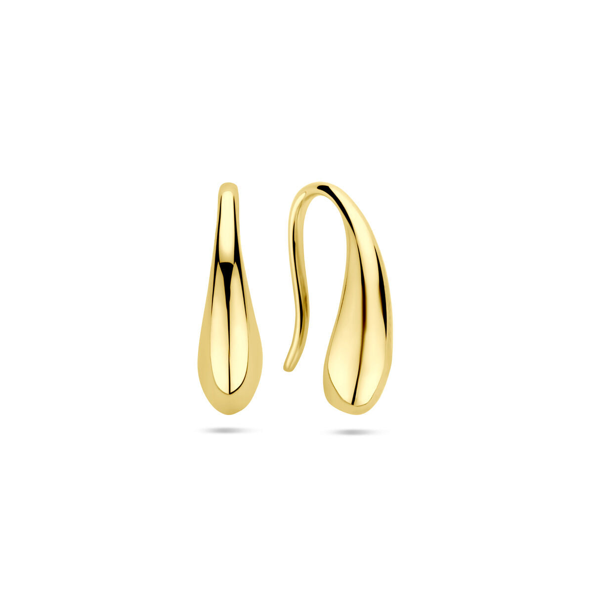 Ohrringe Tropfen französische Haken 16,5 mm 14K Gelbgold