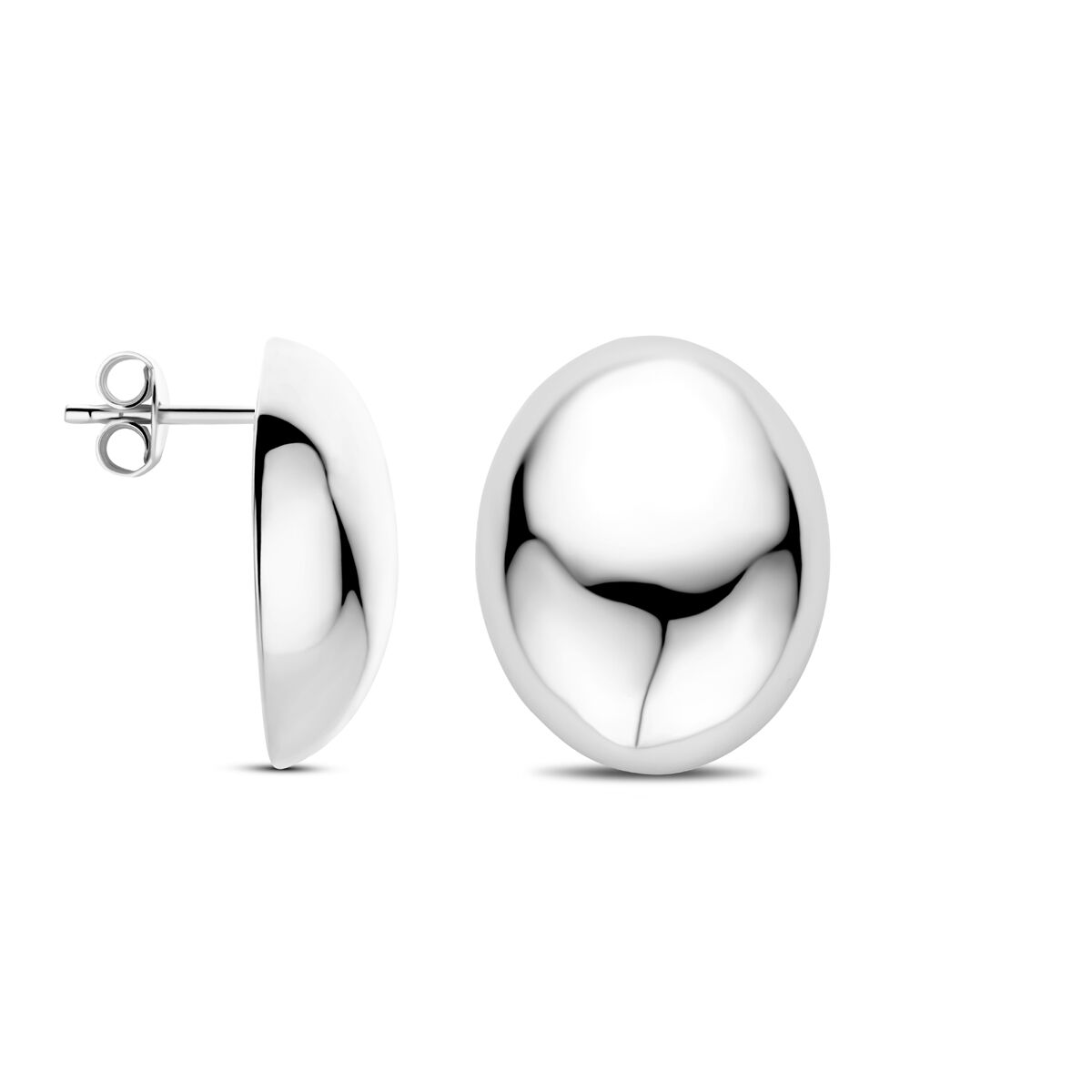 Ohrstecker 20 mm Silber rhodiniert