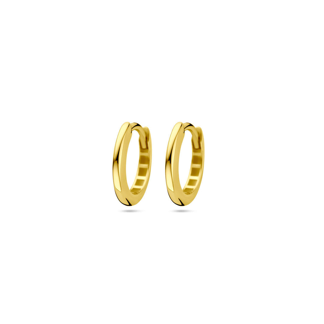 klapoorringen 12.5 mm 14K geelgoud