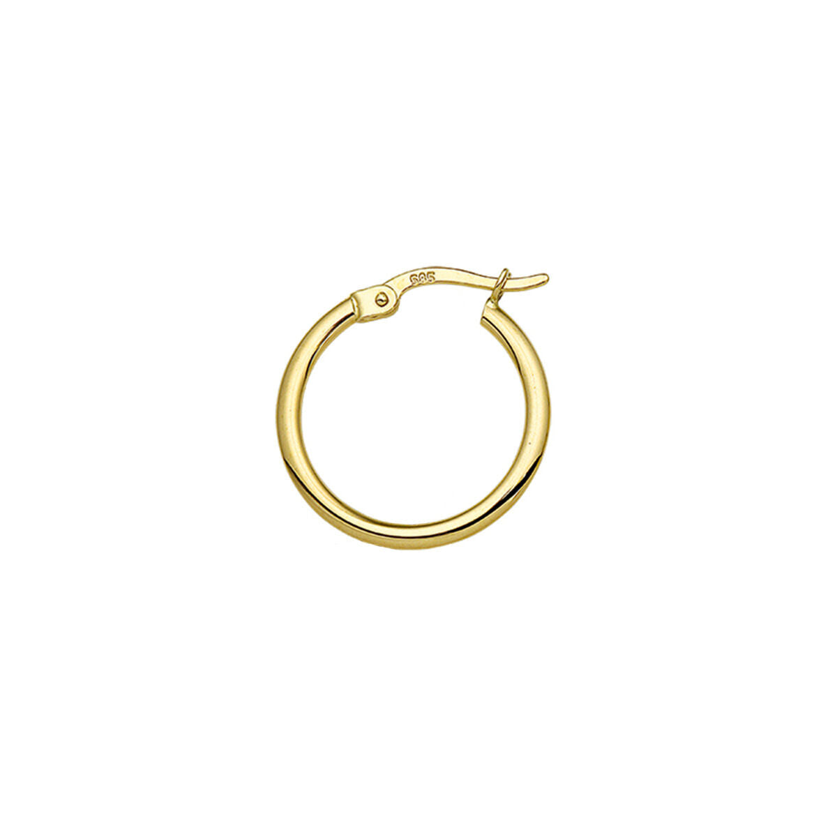 Ohrring aus 14K Gelbgold mit einem Durchmesser von 19 mm