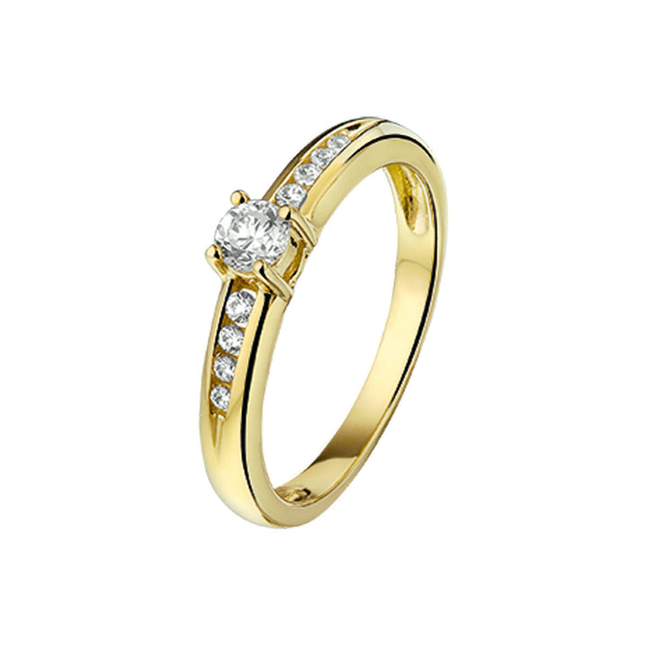 Ring Zirkonia 14K Gelbgold