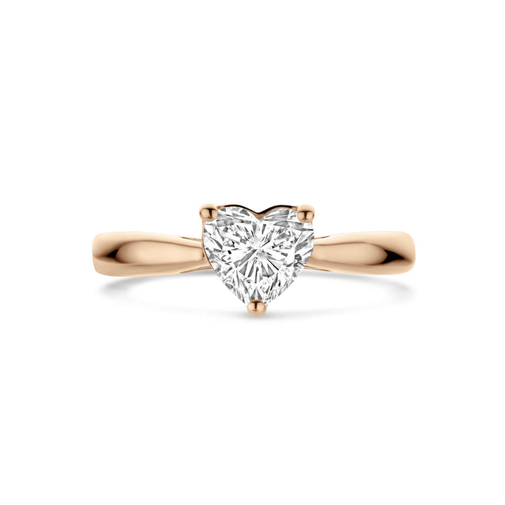 ring lab grown diamant 1.0ct h si 14K roségoud