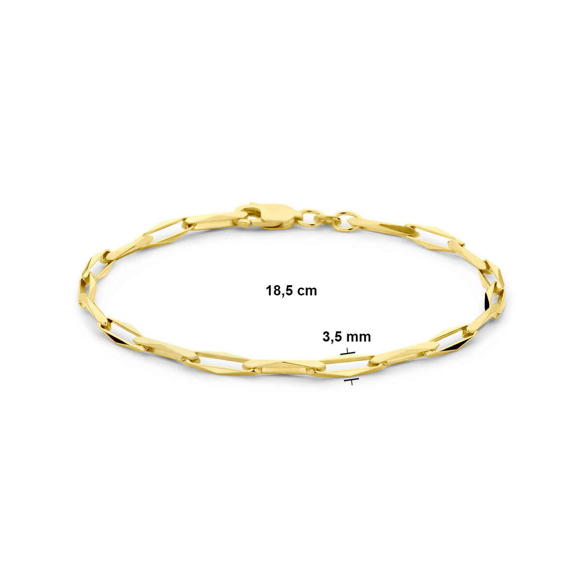 Goldarmband Damen geschlossen für immer massiv 14K