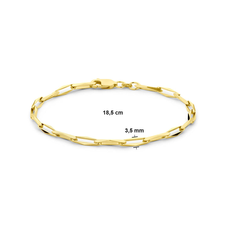 Goldarmband Damen geschlossen für immer massiv 14K