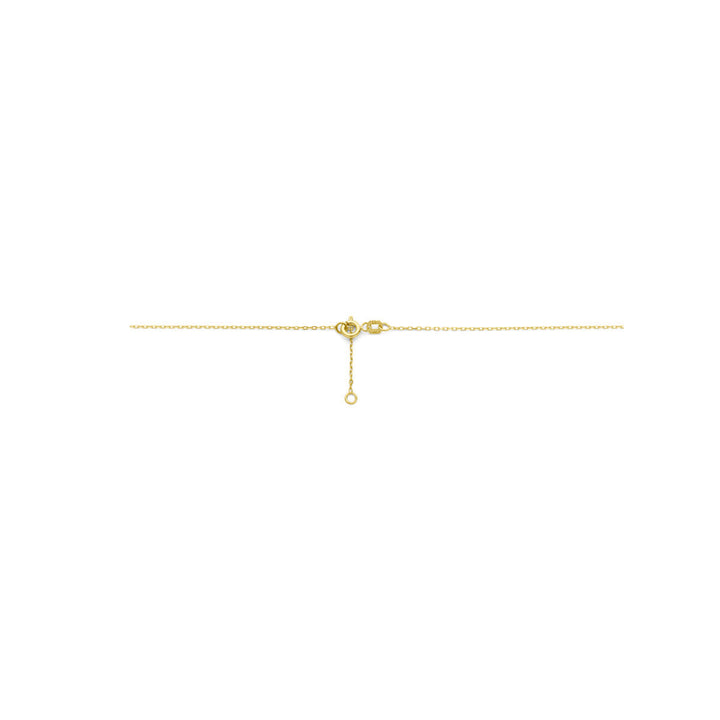 Gold Damenhalskette Herz und Diamant 14K