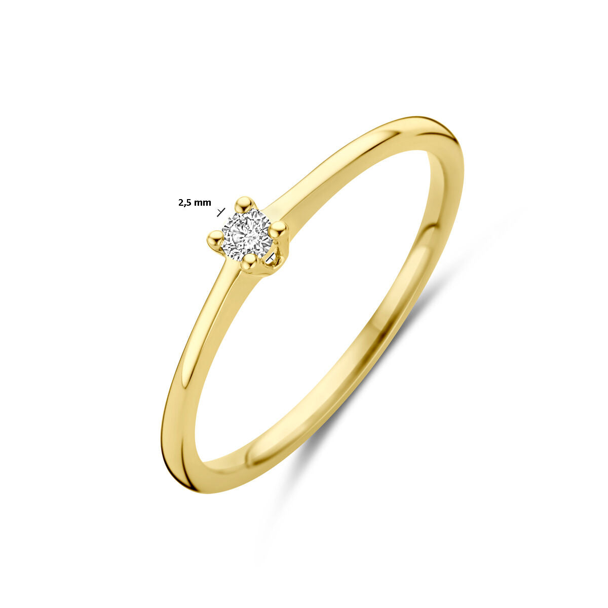 Ring Diamant 0,05 ct h SI 14K Gelbgold