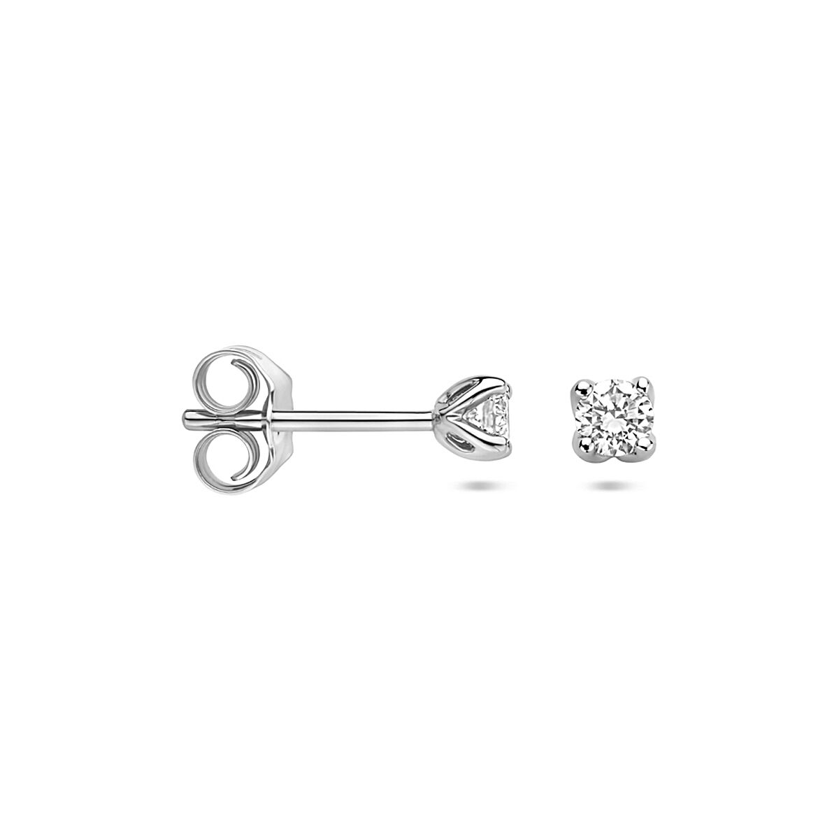 Ohrstecker Lab grown Diamant 0.20ct. (2x 0.10ct) H SI 3,25 mm 14K Weißgold