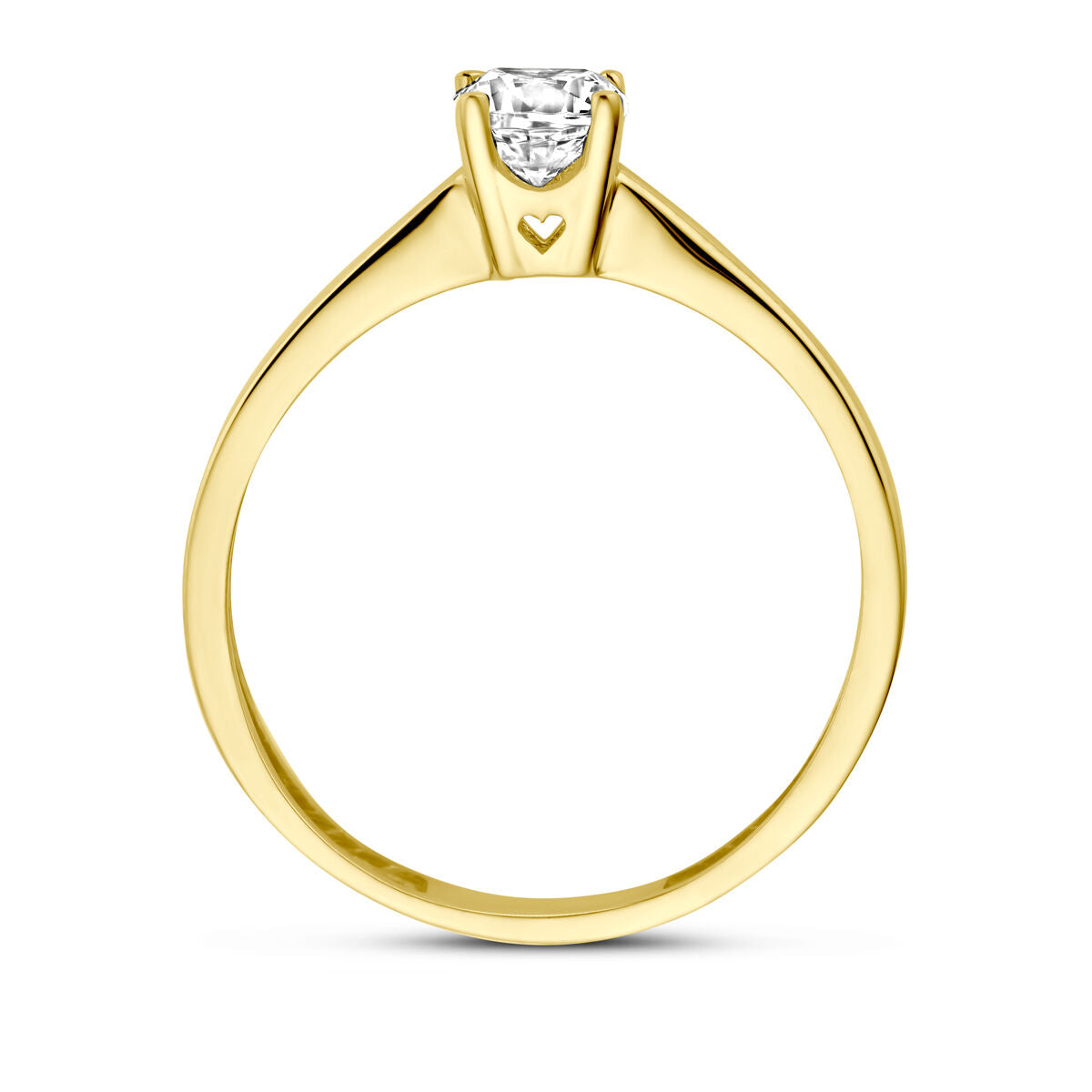 Ring Zirkonia 14K Gelbgold