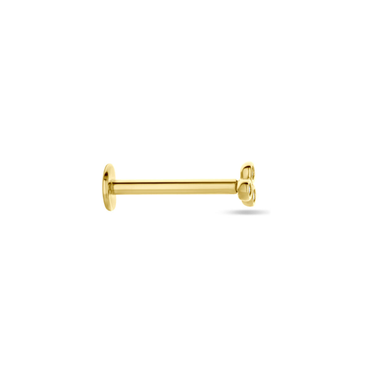 Flat Back Piercing Zirkonia 3 mm 14K Gelbgold